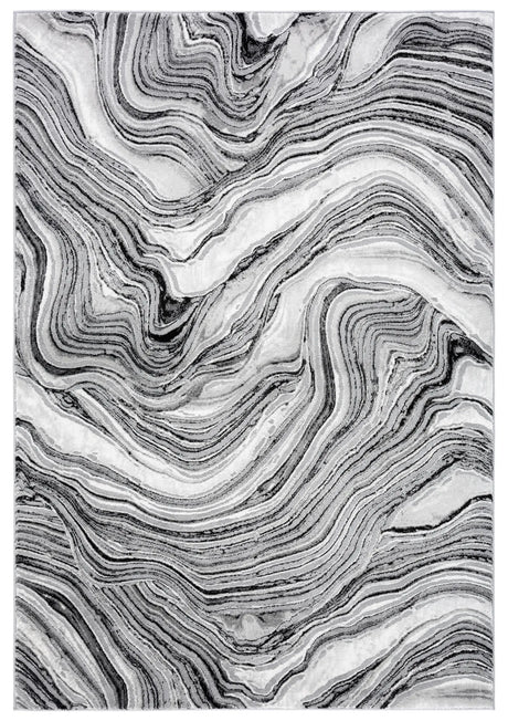 Safavieh Meadow 500 4'-0" x 6'-0" Rug in Black / Grey