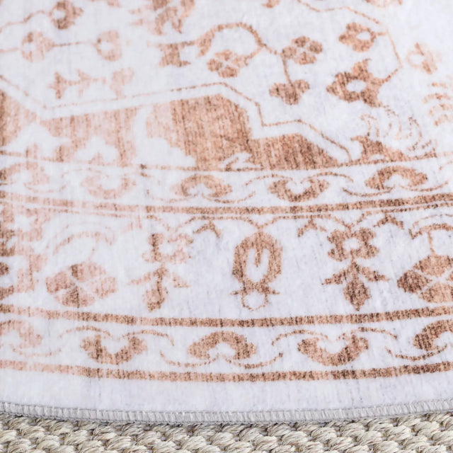 Safavieh Martha Stewart Washable 6'-0" x 6'-0" Rug in Beige / Gold