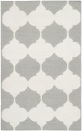 Safavieh Dhurries 2'-6" x 4'-0" Rug in Grey / Ivory