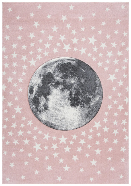 Safavieh Carousel Kids 100 4'-0" x 6'-0" Rug in Pink / Grey