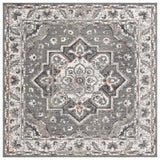 Safavieh Pyramid 6'-7" x 6'-7" Rug in Grey / Ivory