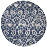 Safavieh Dip Dye 7'-0" x 7'-0" Rug in Navy / Grey