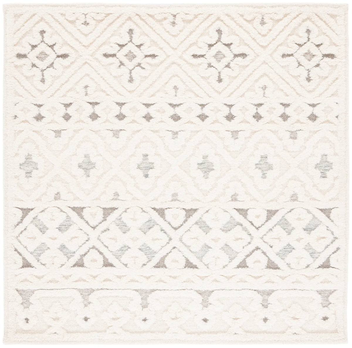 Safavieh Metro 6'-0" x 6'-0" Rug in Ivory / Grey
