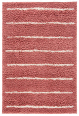 Safavieh Venus Shag 600 4'-0" x 6'-0" Rug in Pink / Ivory