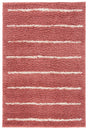 Safavieh Venus Shag 600 4'-0" x 6'-0" Rug in Pink / Ivory