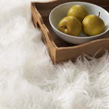 Safavieh Faux Sheep Skin 2'-0" x 3'-0" Rug in Ivory
