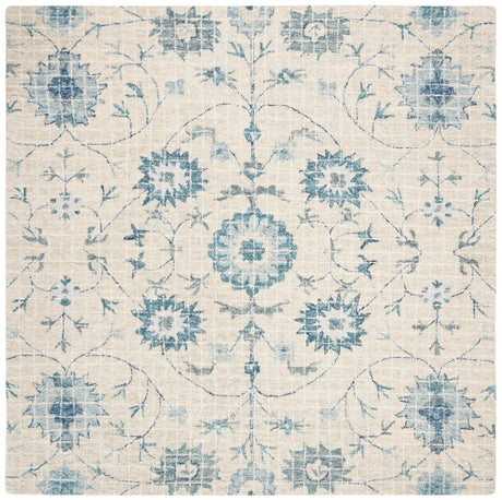 Safavieh Blossom 6'-0" x 6'-0" Rug in Silver / Blue