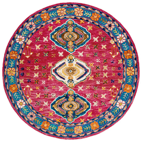 Safavieh Aspen 7'-0" x 7'-0" Rug in Red / Blue