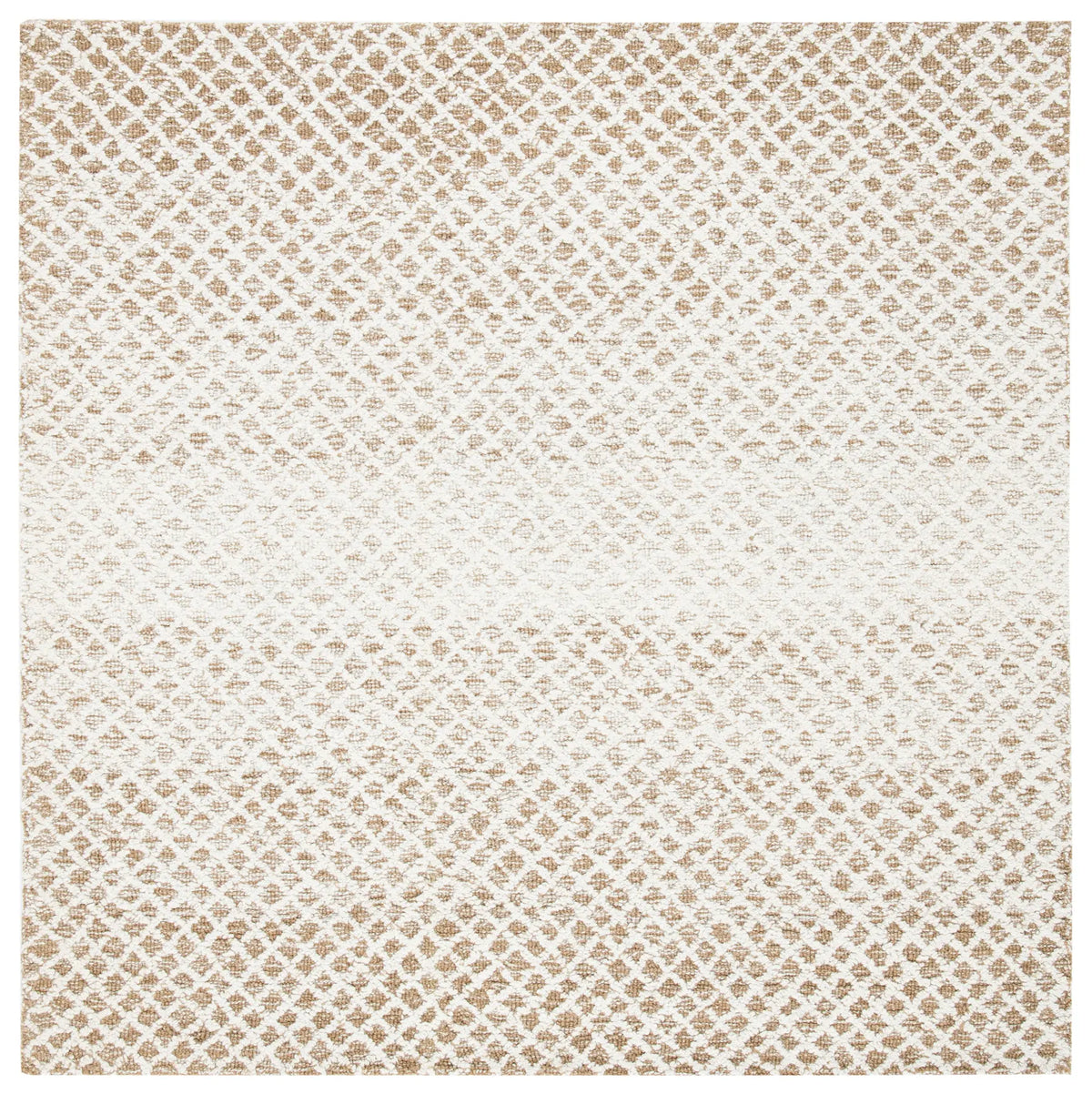 Safavieh Micro-Loop 5'-0" x 5'-0" Rug in Beige / Ivory