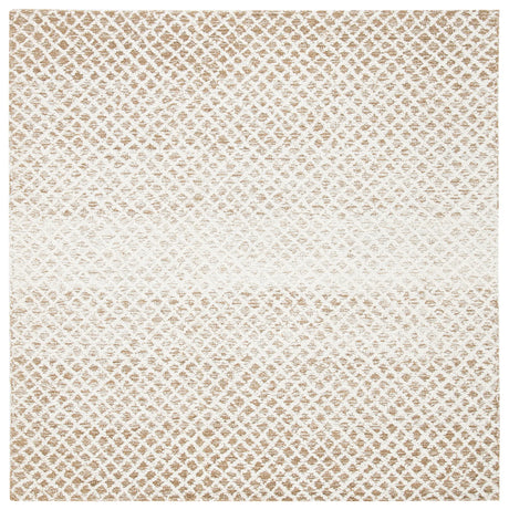Safavieh Micro-Loop 5'-0" x 5'-0" Rug in Beige / Ivory