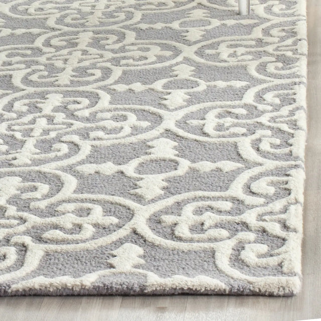 Safavieh Cambridge 4'-0" x 6'-0" Rug in Silver / Ivory