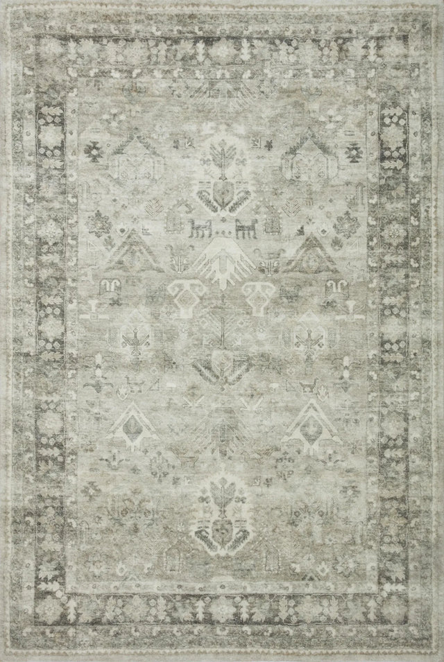Loloi Rosette Ros-04 Steel/Graphite Rugs - main flat