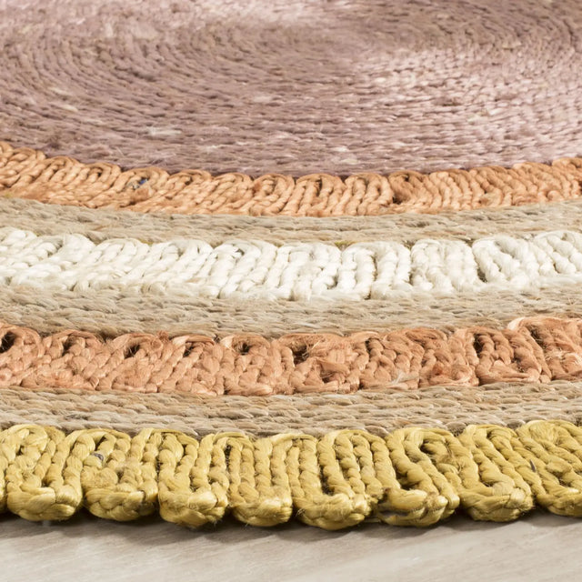 Safavieh Natural Fiber 5'-0" x 5'-0" Rug in Gold / Multi