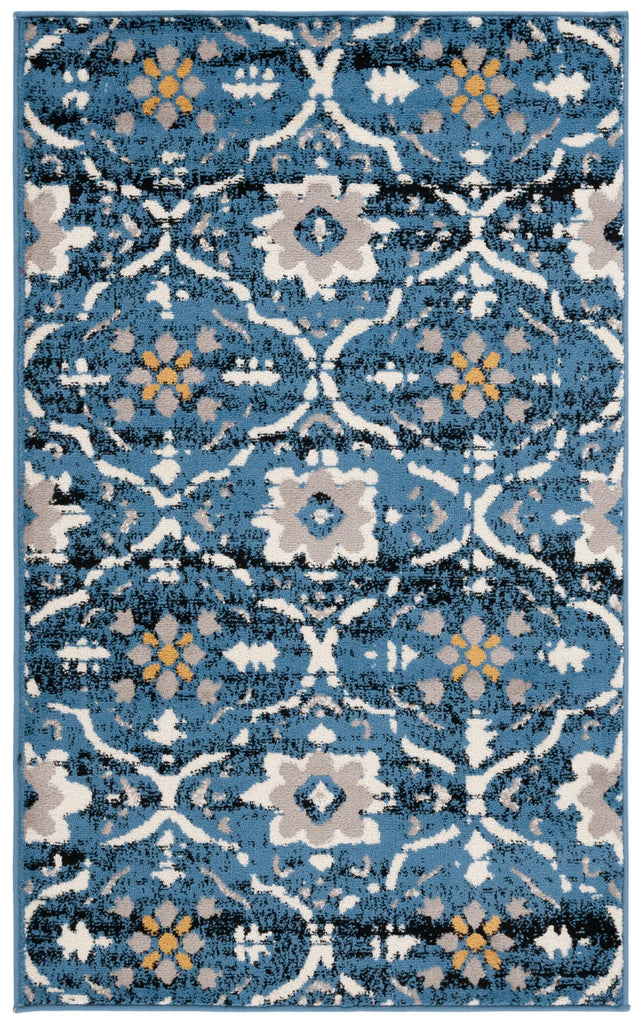 Safavieh Amsterdam 3'-0" x 5'-0" Rug in Blue / Creme