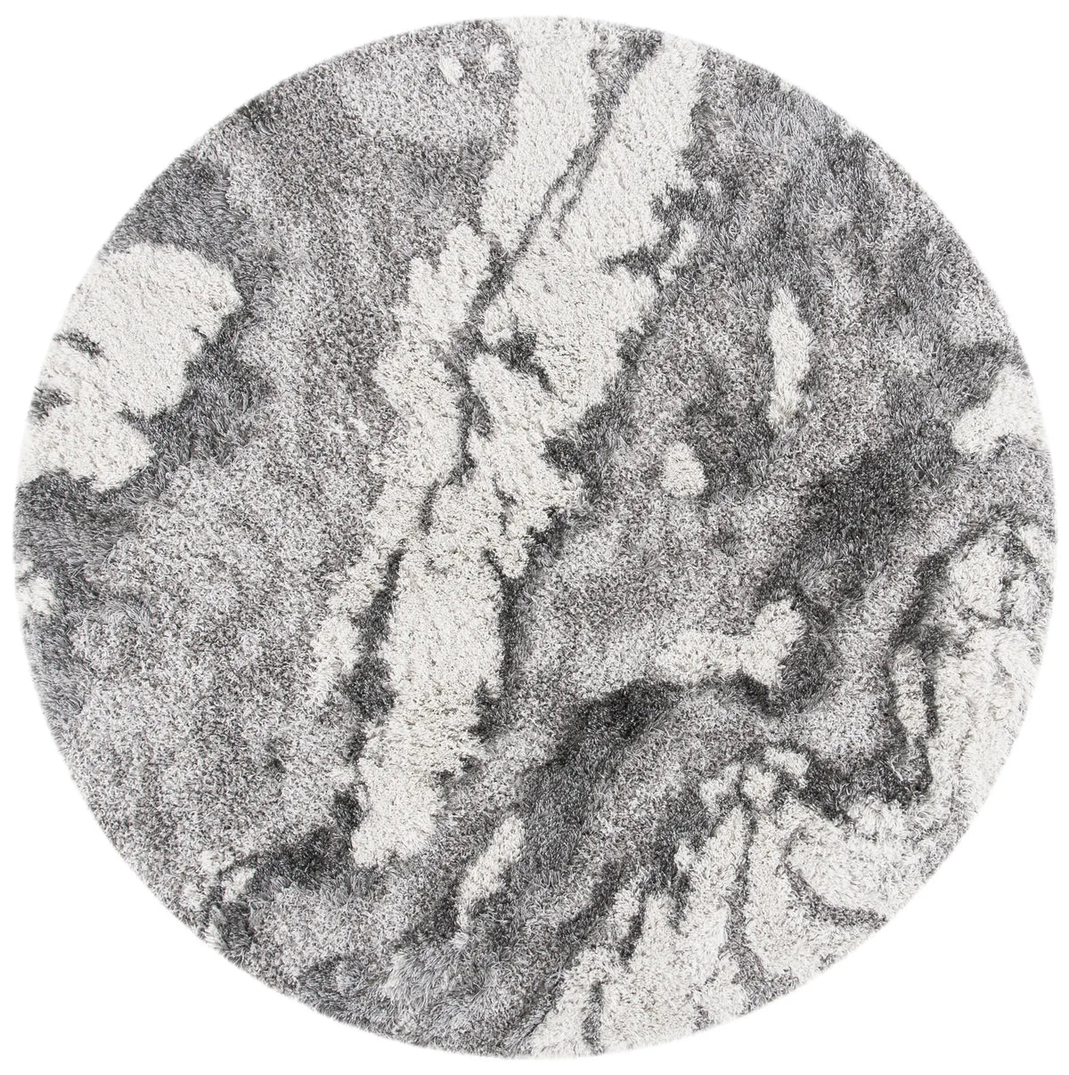 Safavieh Horizon Shag 800 10'-0" x 10'-0" Rug in Grey / Ivory