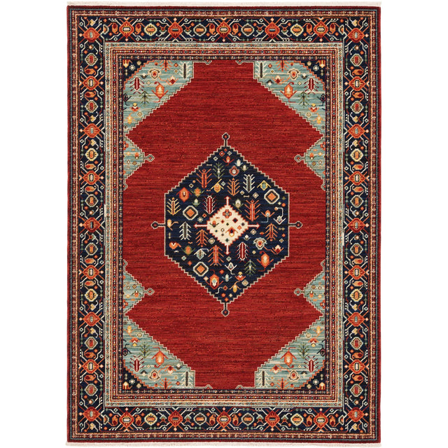 Oriental Weavers Sphinx Lilihan 5503M Red/ Blue Rugs - main flat