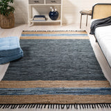 Safavieh Vintage Leather 4'-0" x 6'-0" Rug in Blue / Natural