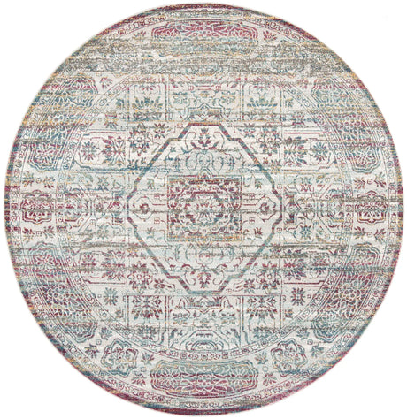 Safavieh Aria 6'-5" x 6'-5" Rug in Red / Creme