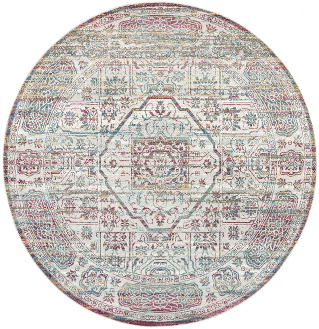 Safavieh Aria 6'-5" x 6'-5" Rug in Red / Creme