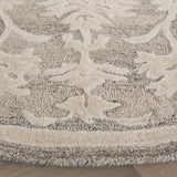 Safavieh Ebony 6'-0" x 6'-0" Rug in Silver / Ivory