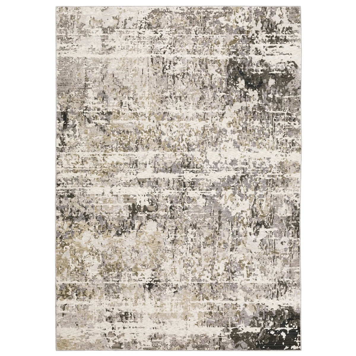 Oriental Weavers Sphinx Nebulous 091L9 Grey/ Beige Rugs - main flat