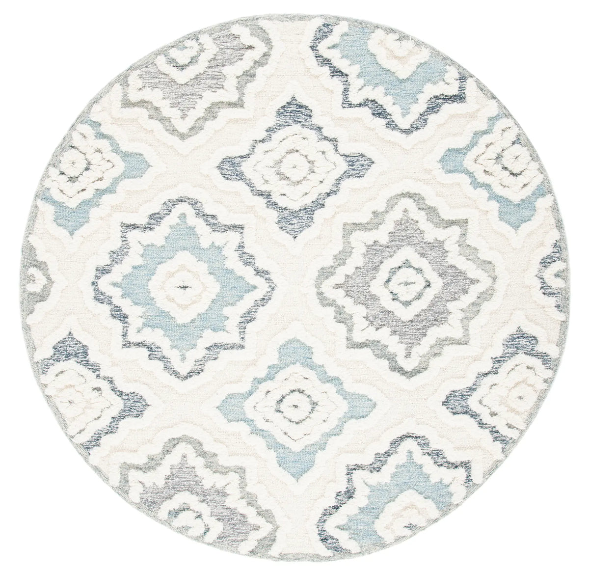 Safavieh Metro 6'-0" x 6'-0" Rug in Ivory / Light Blue