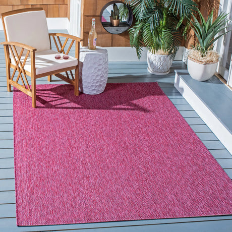 Safavieh Courtyard 4'-0" x 5'-7" Rug in Red