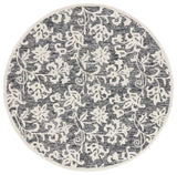 Safavieh Metro 6'-0" x 6'-0" Rug in Black / Ivory