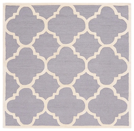 Safavieh Cambridge 6'-0" x 6'-0" Rug in Silver / Ivory