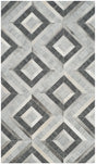 Safavieh Studio Leather 3'-0" x 5'-0" Rug in Ivory / Dark Grey