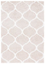 Safavieh Tahoe Shag 4'-0" x 6'-0" Rug in Beige / White