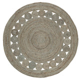 Safavieh Natural Fiber 4'-0" x 4'-0" Rug in Grey