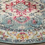 Safavieh Monaco 5'-0" x 5'-0" Rug in Light Blue / Fuchsia
