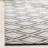 Safavieh Micro-Loop 5'-0" x 8'-0" Rug in Silver / Dark Grey