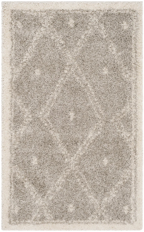 Safavieh Arizona Shag 3'-2" x 5'-0" Rug in Grey / Ivory