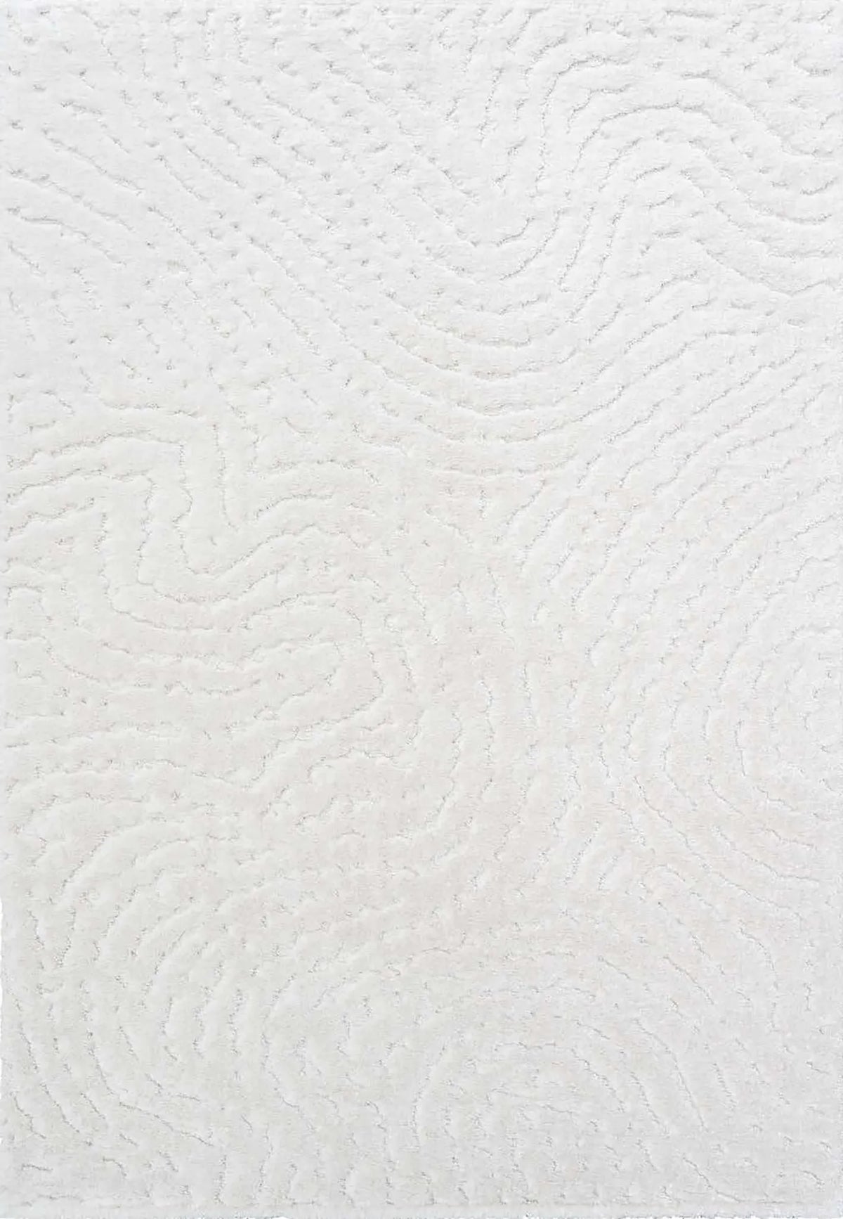 Dynamic Rugs Masai 14024 Power Loomed Modern White Rug - Rectangular