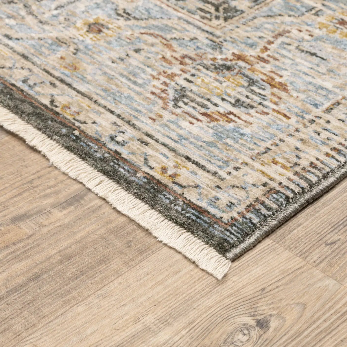 Oriental Weavers Sphinx Maharaja 1803X Charcoal/Blue Rugs - corner detail
