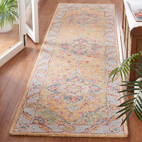 Safavieh Metro 2'-3" x 9'-0" Rug in Yellow / Rust