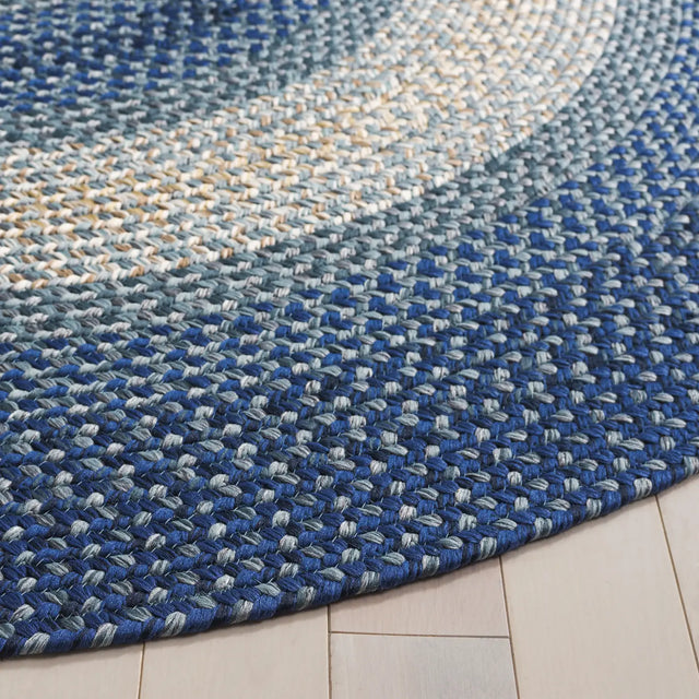 Safavieh Braided 5'-0" x 8'-0" Rug in Navy / Grey