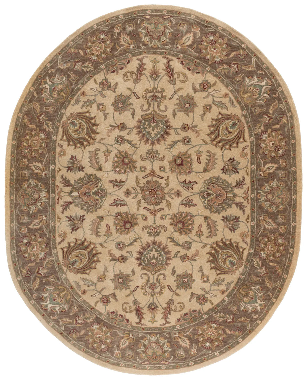 Safavieh Heritage 7'-6" x 9'-6" Rug in Ivory / Brown