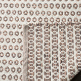 Safavieh Montauk 5'-0" x 8'-0" Rug in Charcoal/Peach / Ivory
