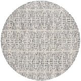Safavieh Ebony 6'-0" x 6'-0" Rug in Black / Ivory