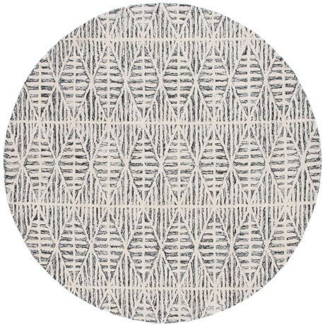 Safavieh Ebony 6'-0" x 6'-0" Rug in Black / Ivory