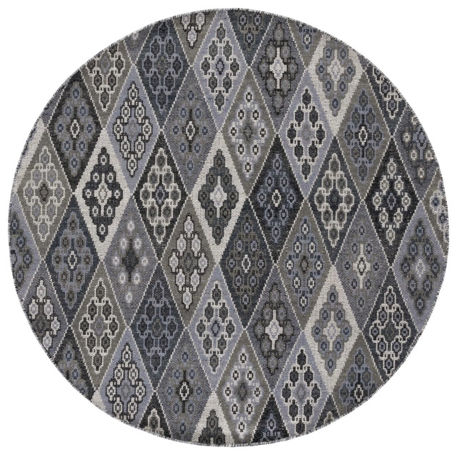 Safavieh Kilim 6'-0" x 6'-0" Rug in Black / Grey