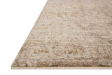 Loloi Clarisse CLS-02 Traditional Power Loomed Smoke, Natural Rug - rug corner