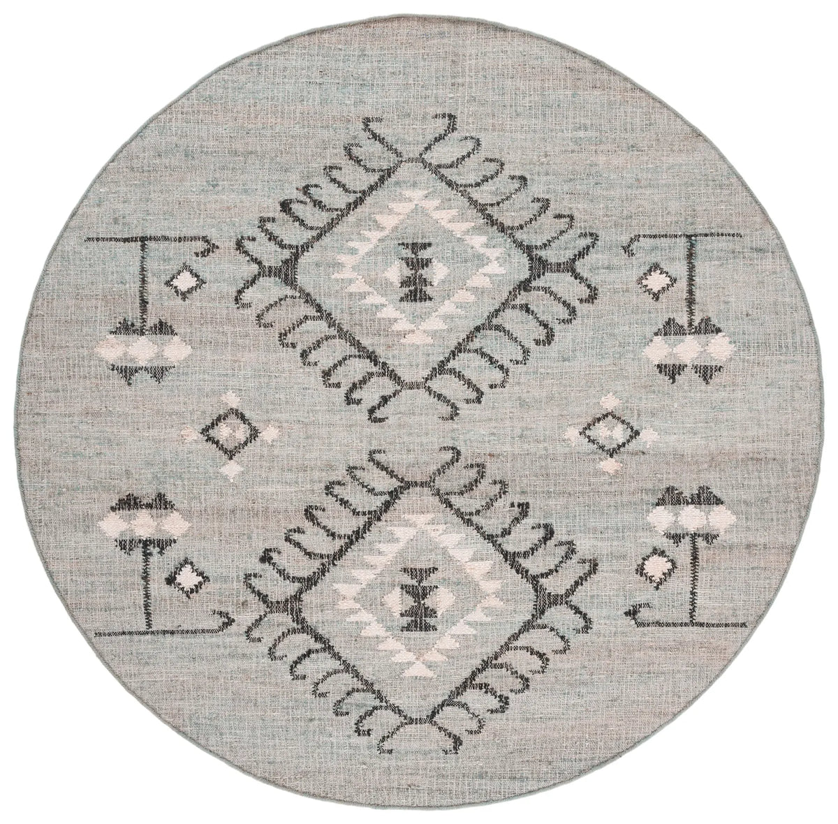 Safavieh Kilim 7'-0" x 7'-0" Rug in Blue / Black