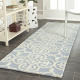 Safavieh Cambridge 2'-6" x 10'-0" Rug in Light Blue / Ivory