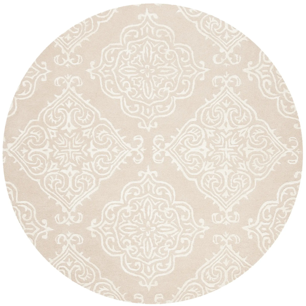 Safavieh Glamour 6'-0" x 6'-0" Rug in Beige / Ivory
