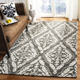 Safavieh Blossom 5'-0" x 8'-0" Rug in Charcoal / Ivory