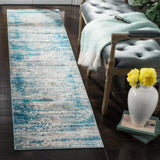 Safavieh Aria 2'-0" x 12'-0" Rug in Blue / Creme